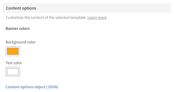 Defining the content for the hero banner modification